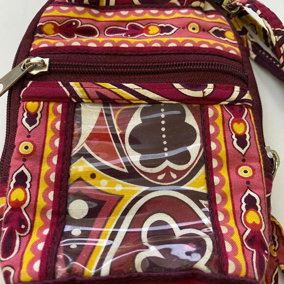 Stephanie Dawn manufacture Vera Bradley Paisley ID Crossbody adjustable strap - Picture 7 of 8